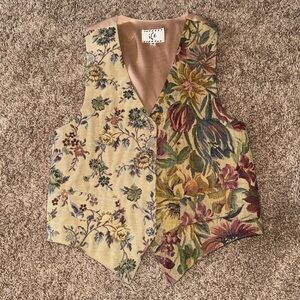 Vintage Ice Floral Patchwork Vest